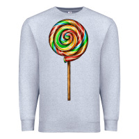 Heather Grey rainbow lollipop Premium Sweatshirt - AdoDesignShop