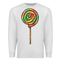 Oatmeal Heather rainbow lollipop Premium Sweatshirt - AdoDesignShop