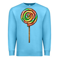 Ocean Blue rainbow lollipop Premium Sweatshirt - AdoDesignShop