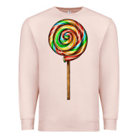 Pale Pink rainbow lollipop Premium Sweatshirt - AdoDesignShop
