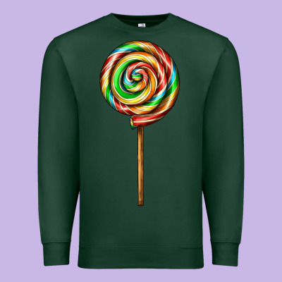 Rainbow Lollipop Premium Sweatshirt Designed By Adodesignshop