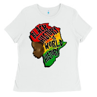 White black history is world history Ladies Tee - CowGirlArtShop