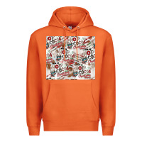 Carrot hot cocoa christmas cheer pattern Premium Hoodie - CowhideDigitalArt