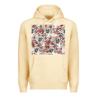 Pina Colada hot cocoa christmas cheer pattern Premium Hoodie - CowhideDigitalArt
