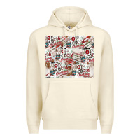 Sandshell hot cocoa christmas cheer pattern Premium Hoodie - CowhideDigitalArt