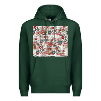Sports Green hot cocoa christmas cheer pattern Premium Hoodie - CowhideDigitalArt