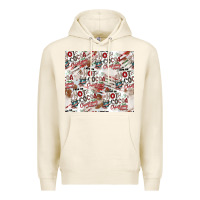 Tofu hot cocoa christmas cheer pattern Premium Hoodie - CowhideDigitalArt