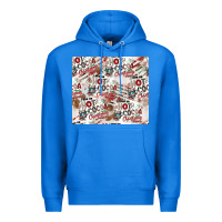 True Royal hot cocoa christmas cheer pattern Premium Hoodie - CowhideDigitalArt