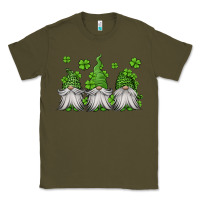 Army Green st patricks gnomes Classic Tee - Jasminsmagicworld