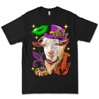 Black Mardi Gras Goat Premium Tee - HowdyJamesFarm