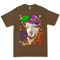 Cacao Mardi Gras Goat Premium Tee - HowdyJamesFarm