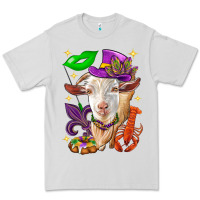 Dove Grey Mardi Gras Goat Premium Tee - HowdyJamesFarm