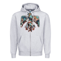American Flag Thunderbird Zipper Hoodie | Teevron