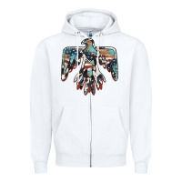 White American flag thunderbird Zipper Hoodie - BarkalooDesign