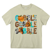 Mossy Gobble Gobble Gobble with Turkey Heavy Core Tee - texasbilliewilder