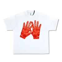 White receiver gloves fa element 1 Urban Heavy Tee - FaDigitalArtStudio