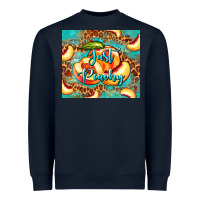 Navy just peachy peach tumbler Heavyweight Sweatshirt - BarkalooDesign