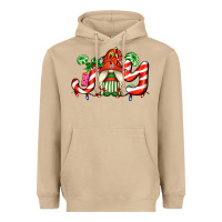 Mushroom joy with gnomes and christmas cookie and candies Heavyweight Hoodie - AdoDesignShop