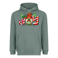 Sage joy with gnomes and christmas cookie and candies Heavyweight Hoodie - AdoDesignShop