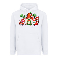 Joy With Gnomes And Christmas Cookie And Candies Heavyweight Hoodie | Teevron