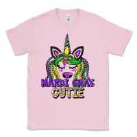 Bubblegum Pink mardi gras cutie unicorn Classic Tee - CowGirlArtShop
