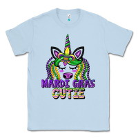 Dusty Blue mardi gras cutie unicorn Classic Tee - CowGirlArtShop