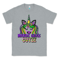 Heather Grey mardi gras cutie unicorn Classic Tee - CowGirlArtShop