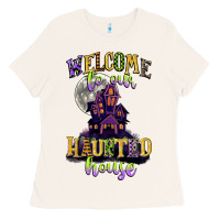 Bone welcome to our haunted house Ladies Tee - CowGirlArtShop