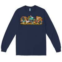 Navy thanksgiving trucks bbs Long Sleeve Tee - BundleAndBundleShop