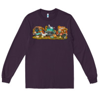 Plum thanksgiving trucks bbs Long Sleeve Tee - BundleAndBundleShop
