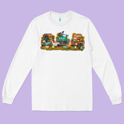 Thanksgiving Trucks Bbs Long Sleeve Tee Designed By Bundleandbundleshop