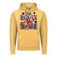 Vintage Mustard Less people more dogs Mother's Day Vintage Hoodie - FaDigitalArtStudio