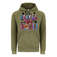 Vintage Olive Less people more dogs Mother's Day Vintage Hoodie - FaDigitalArtStudio