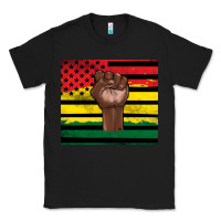 Black Juneteenth American flag Classic Tee - Artiststas
