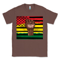 Chestnut Juneteenth American flag Classic Tee - Artiststas