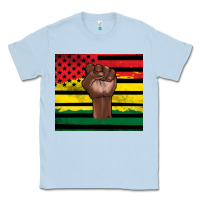 Dusty Blue Juneteenth American flag Classic Tee - Artiststas