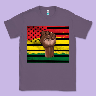 Juneteenth American Flag Classic Tee Designed By Artiststas