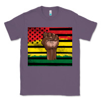 Lavender Juneteenth American flag Classic Tee - Artiststas