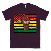 Plum Juneteenth American flag Classic Tee - Artiststas