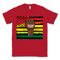 Red Juneteenth American flag Classic Tee - Artiststas