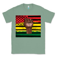 Sage Juneteenth American flag Classic Tee - Artiststas