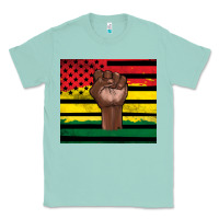Seafoam Juneteenth American flag Classic Tee - Artiststas