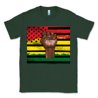 Sports Green Juneteenth American flag Classic Tee - Artiststas