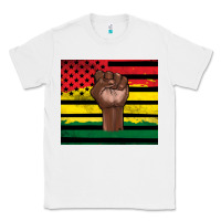 White Juneteenth American flag Classic Tee - Artiststas