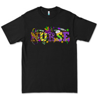Black Mardi Gras Day nurse Premium Tee - HowdyJamesFarm
