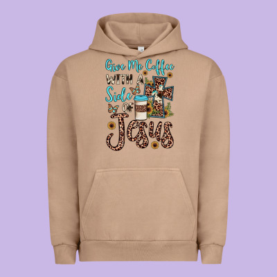 Give Me Coffee With A Side Of Jesus Urban Hoodie Designed By Jahusdesignshop