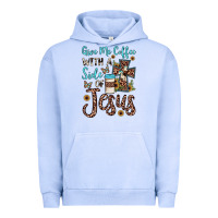 Pigment Grape Ice give me coffee with a side of jesus Urban Hoodie - JahusDesignShop