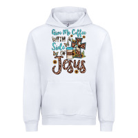 White give me coffee with a side of jesus Urban Hoodie - JahusDesignShop