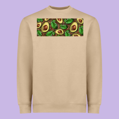 Avocados With Wood And Leopard Background 11 Oz Mug Heavyweight Sweatshirt Designed By Barkaloodesign
