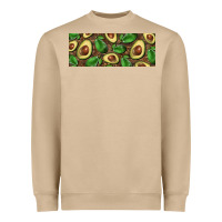 Mushroom avocados with wood and leopard background 11 oz mug Heavyweight Sweatshirt - BarkalooDesign